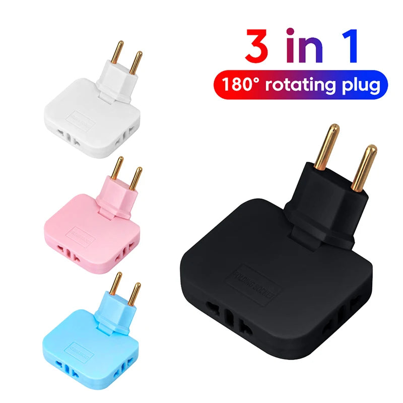 Rotating US→EU Power Strip