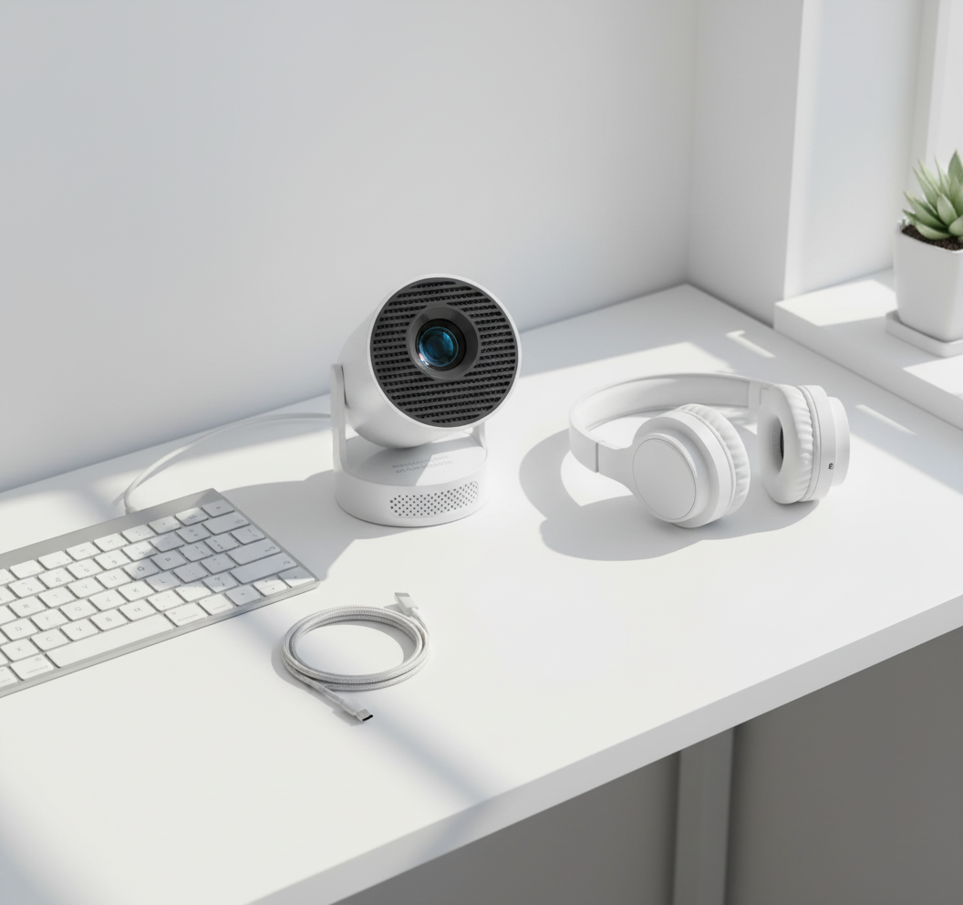 Magcubic HY300 Pro+ 4K Android 11 Portable Projector 8000 Lumens WiFi 6 BT5.4 Outdoor Theater 5W HiFi Speaker 720P HD Supported